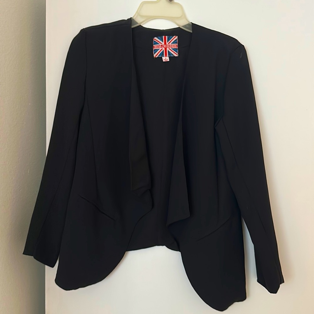Miss London size small black blazer.